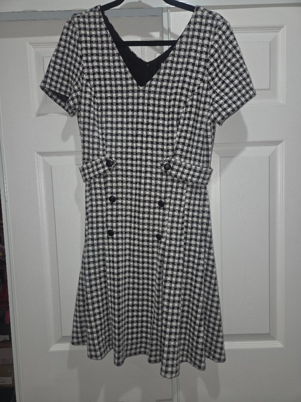 DKNY houndstooth dress